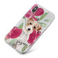 Personalised Jack Russel iPhone X Bumper Case on Silver iPhone