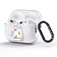 Personalised Japanese Spitz AirPods Pro Glitter Case Side Image