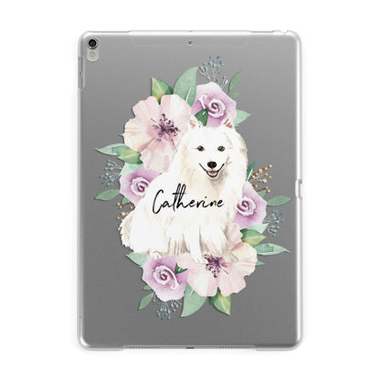Personalised Japanese Spitz Apple iPad Silver Case