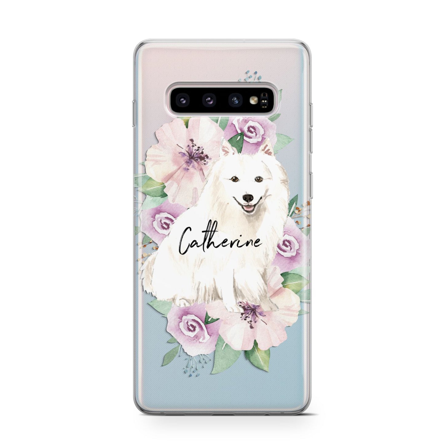 Personalised Japanese Spitz Samsung Galaxy S10 Case