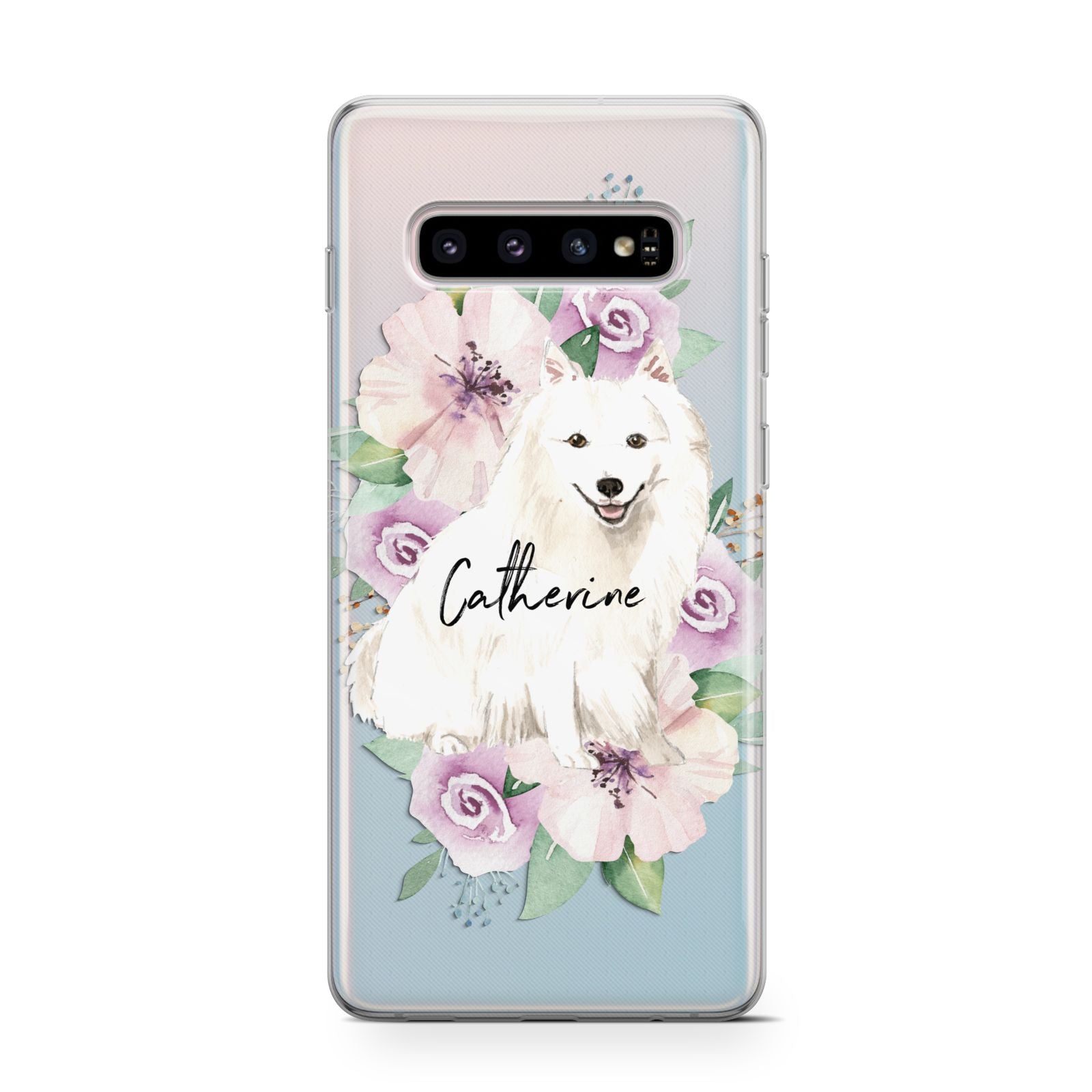 Personalised Japanese Spitz Samsung Galaxy S10 Case