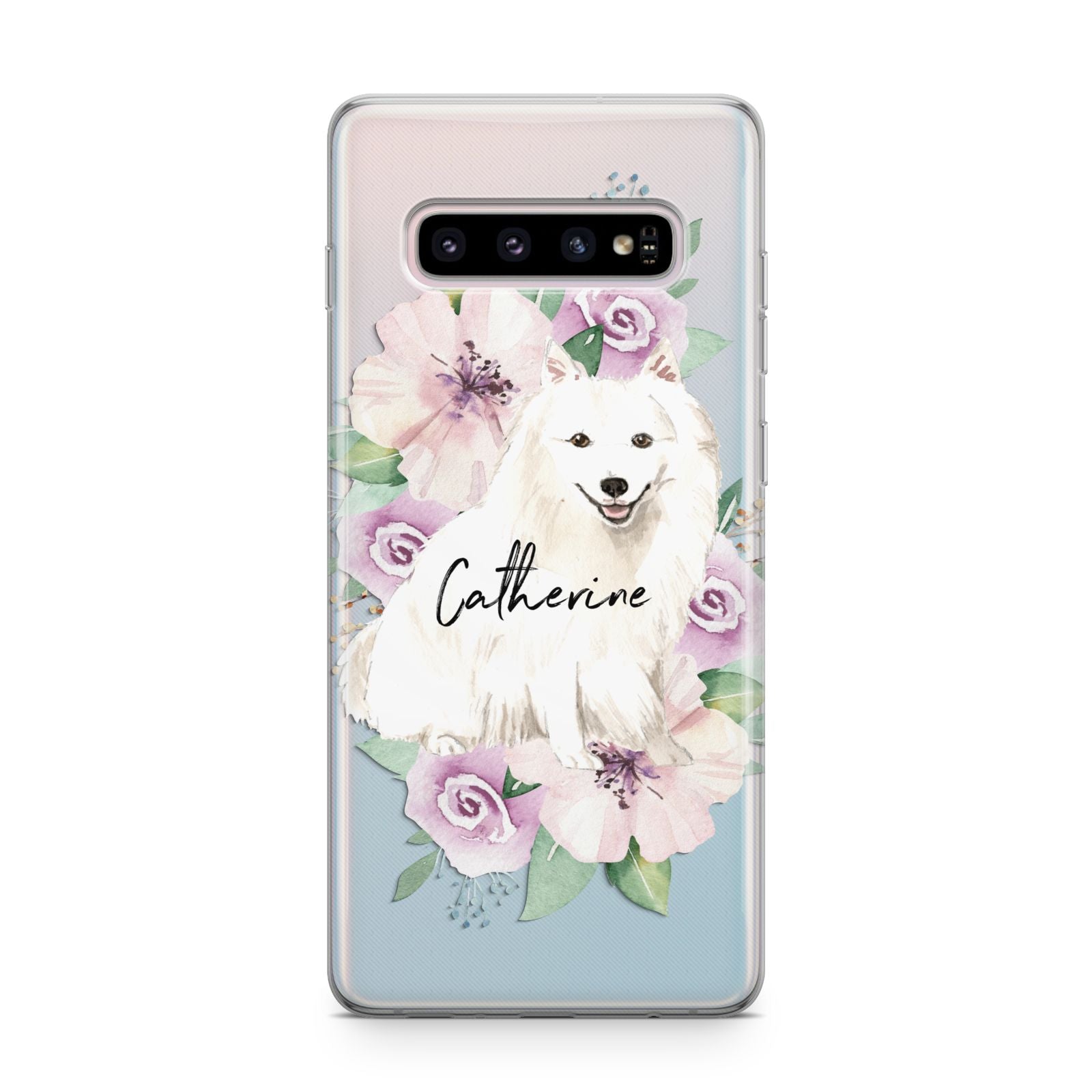 Personalised Japanese Spitz Samsung Galaxy S10 Plus Case