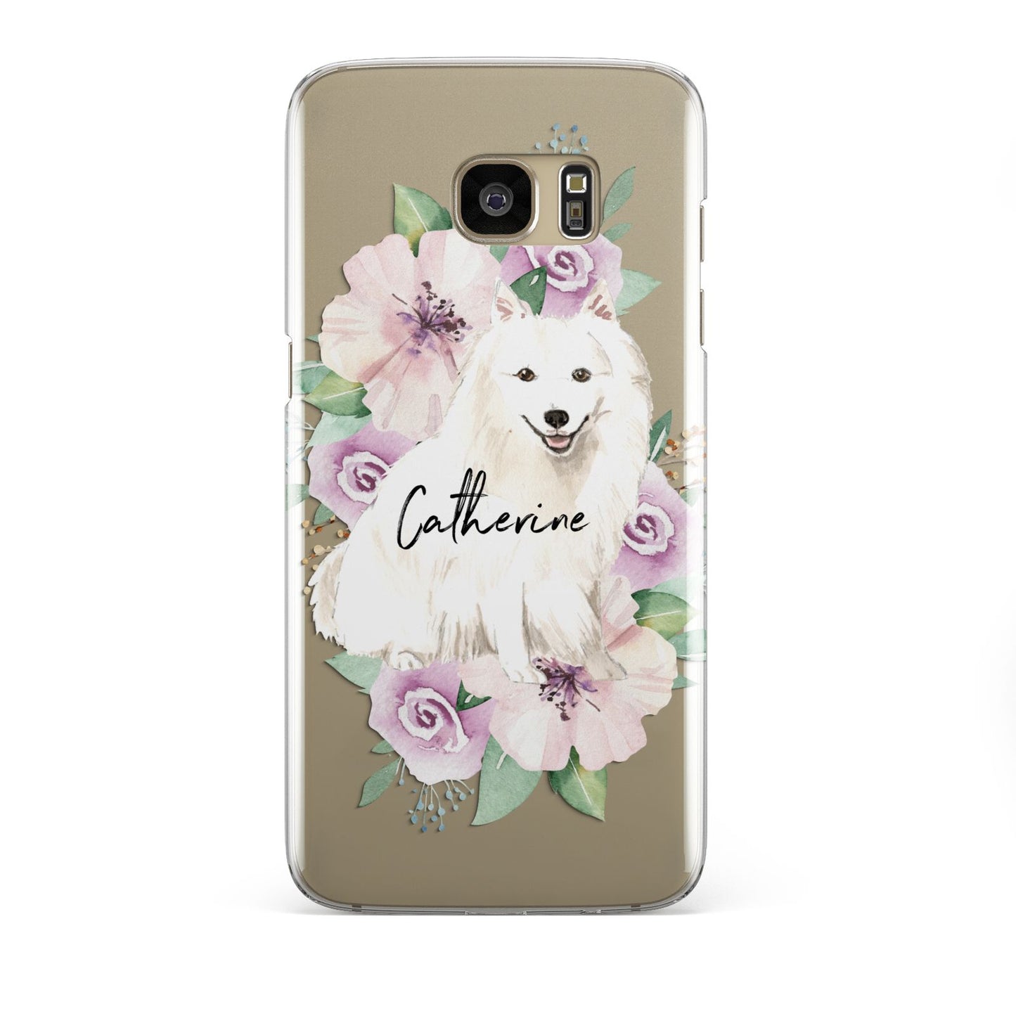 Personalised Japanese Spitz Samsung Galaxy S7 Edge Case
