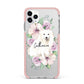 Personalised Japanese Spitz iPhone 11 Pro Max Impact Pink Edge Case