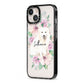 Personalised Japanese Spitz iPhone 13 Black Impact Case Side Angle on Silver phone