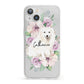 Personalised Japanese Spitz iPhone 13 Clear Bumper Case