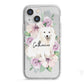 Personalised Japanese Spitz iPhone 13 Mini TPU Impact Case with White Edges