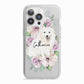 Personalised Japanese Spitz iPhone 13 Pro TPU Impact Case with White Edges