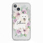 Personalised Japanese Spitz iPhone 13 TPU Impact Case with White Edges