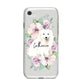 Personalised Japanese Spitz iPhone 8 Bumper Case on Silver iPhone