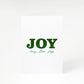 Personalised Joy Christmas A5 Greetings Card