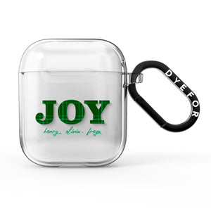 Personalised Joy Christmas AirPods Case