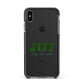 Personalised Joy Christmas Apple iPhone Xs Max Impact Case Black Edge on Black Phone