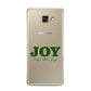 Personalised Joy Christmas Samsung Galaxy A3 2016 Case on gold phone