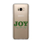 Personalised Joy Christmas Samsung Galaxy S8 Plus Case