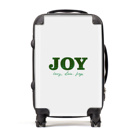 Personalised Joy Christmas Suitcase
