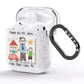 Personalised Kids Drawing Thank You Teacher AirPods Glitter Case Side Image