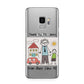 Personalised Kids Drawing Thank You Teacher Samsung Galaxy S9 Case