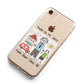 Personalised Kids Drawing Thank You Teacher iPhone 8 Bumper Case on Rose Gold iPhone Alternative Image