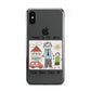 Personalised Kids Drawing Thank You Teacher iPhone Xs 2D Snap on Black Phone