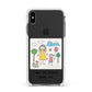 Personalised Kids Drawing Upload Apple iPhone Xs Max Impact Case White Edge on Black Phone
