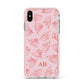 Personalised Koala Apple iPhone Xs Max Impact Case Pink Edge on Silver Phone