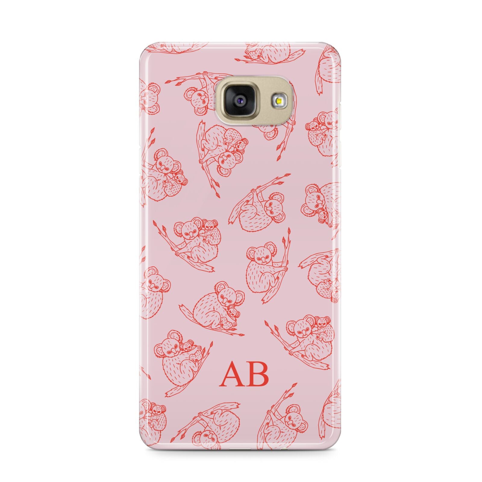 Personalised Koala Samsung Galaxy A9 2016 Case on gold phone