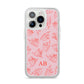 Personalised Koala iPhone 14 Pro Clear Tough Case Silver