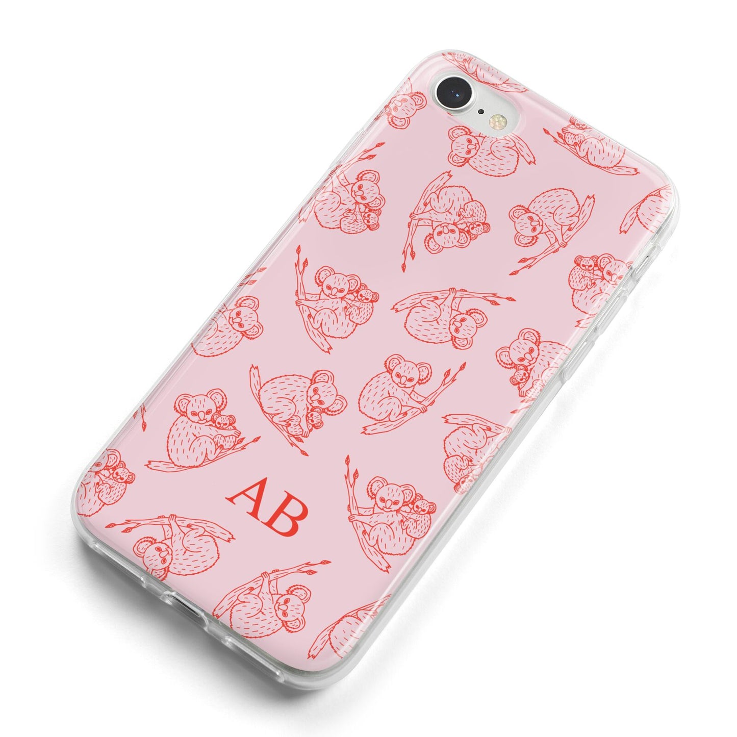 Personalised Koala iPhone 8 Bumper Case on Silver iPhone Alternative Image