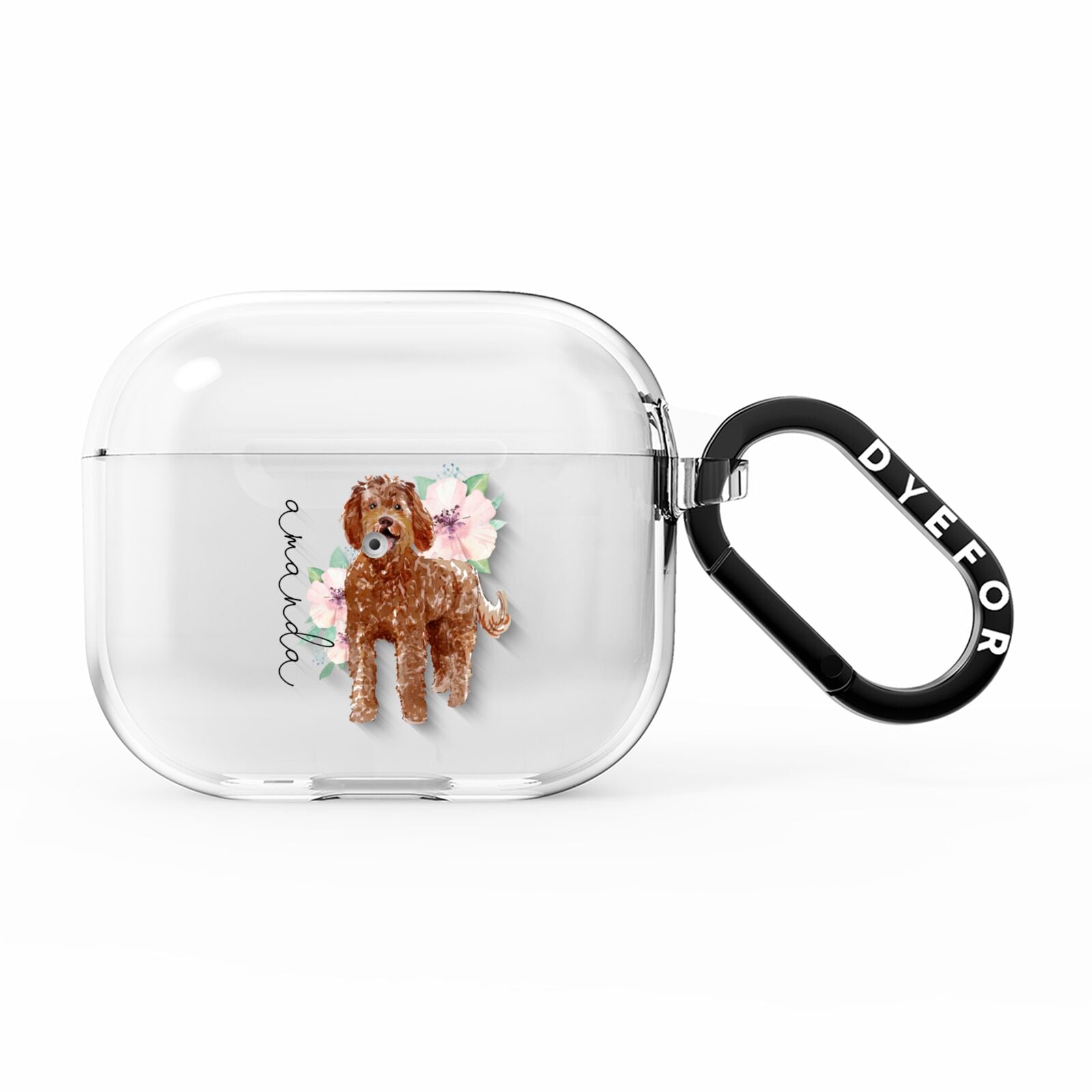 Personalised Labradoodle AirPods Clear Case 3rd Gen