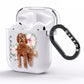 Personalised Labradoodle AirPods Clear Case Side Image