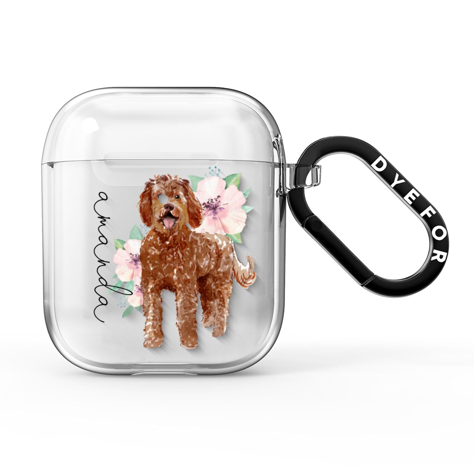Personalised Labradoodle AirPods Clear Case