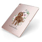 Personalised Labradoodle Apple iPad Case on Rose Gold iPad Side View
