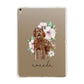 Personalised Labradoodle Apple iPad Gold Case