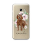 Personalised Labradoodle Samsung Galaxy A3 2017 Case on gold phone