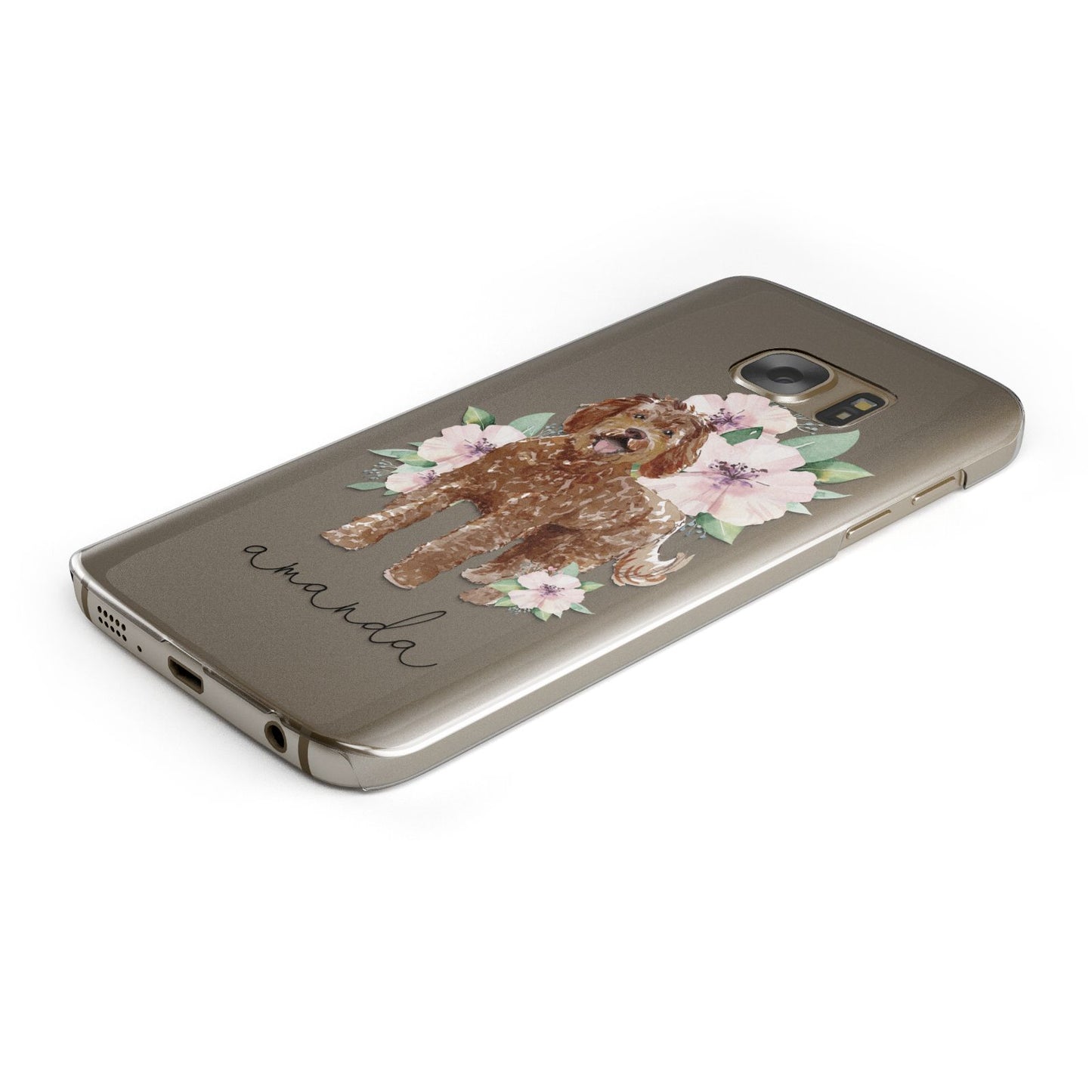 Personalised Labradoodle Samsung Galaxy Case Bottom Cutout
