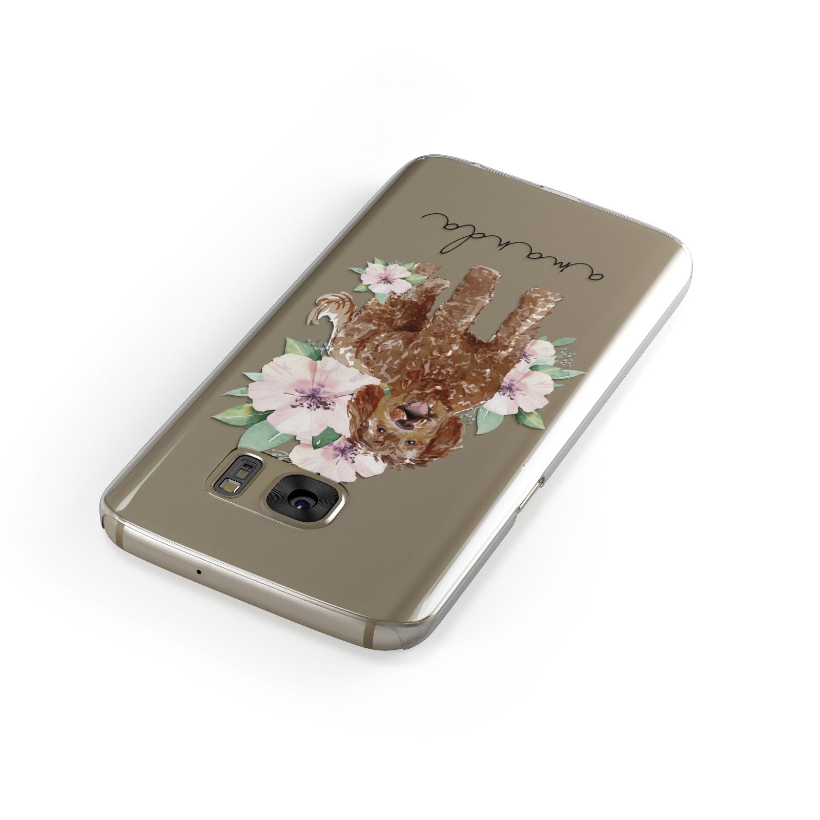 Personalised Labradoodle Samsung Galaxy Case Front Close Up
