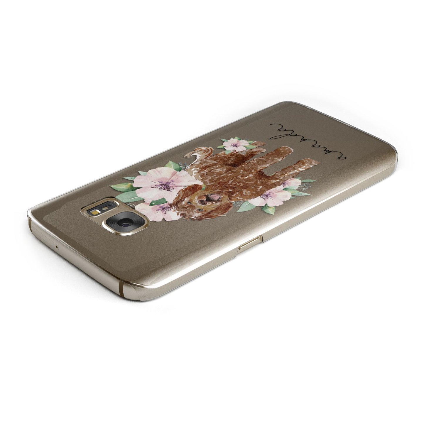 Personalised Labradoodle Samsung Galaxy Case Top Cutout