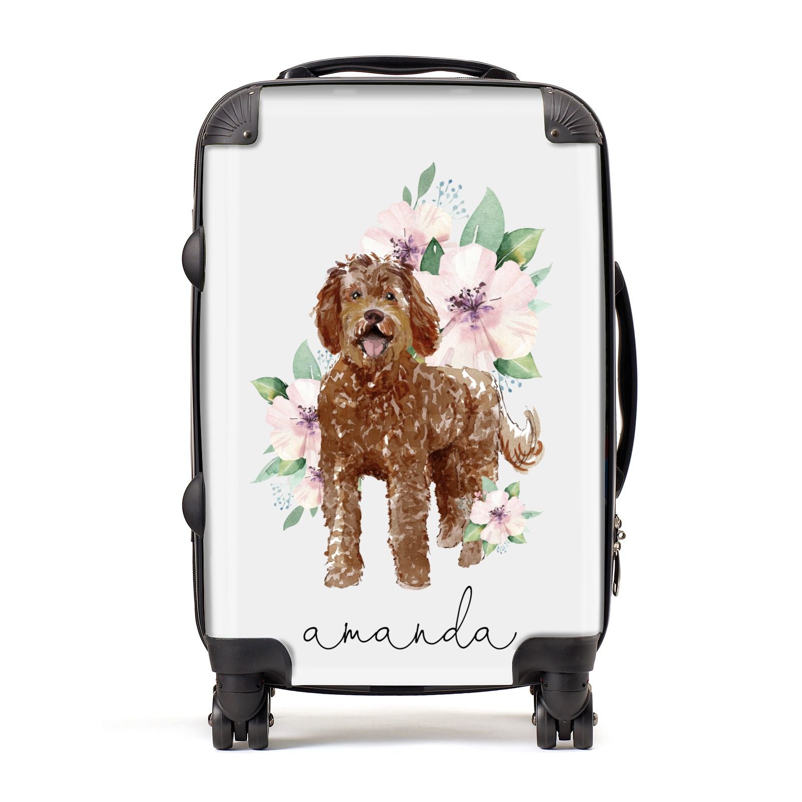 Personalised Labradoodle Suitcase