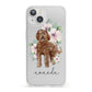 Personalised Labradoodle iPhone 13 Clear Bumper Case