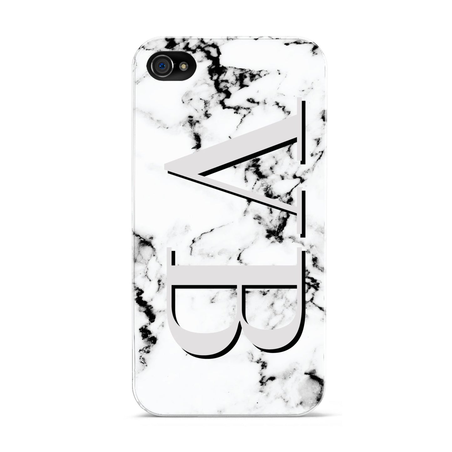 Personalised Landscape Initials With Marble Apple iPhone 4s Case