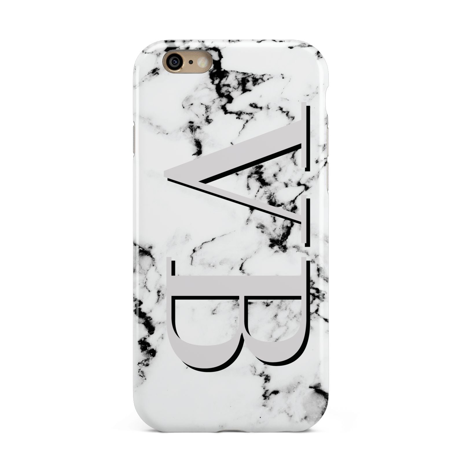 Personalised Landscape Initials With Marble Apple iPhone 6 3D Tough Case