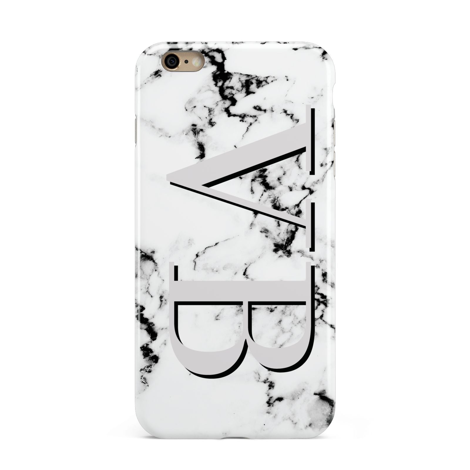 Personalised Landscape Initials With Marble Apple iPhone 6 Plus 3D Tough Case