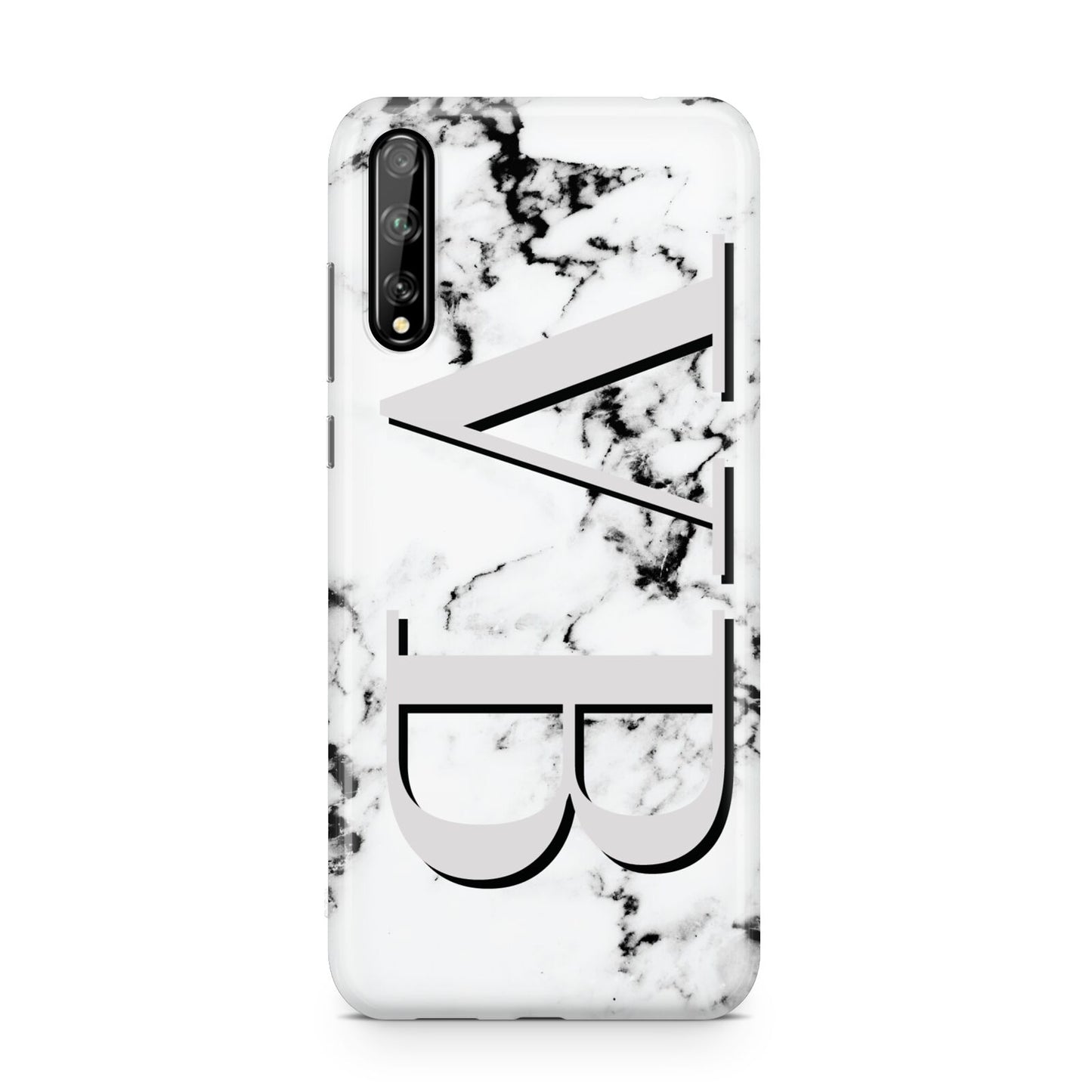 Personalised Landscape Initials With Marble Huawei Enjoy 10s Phone Case