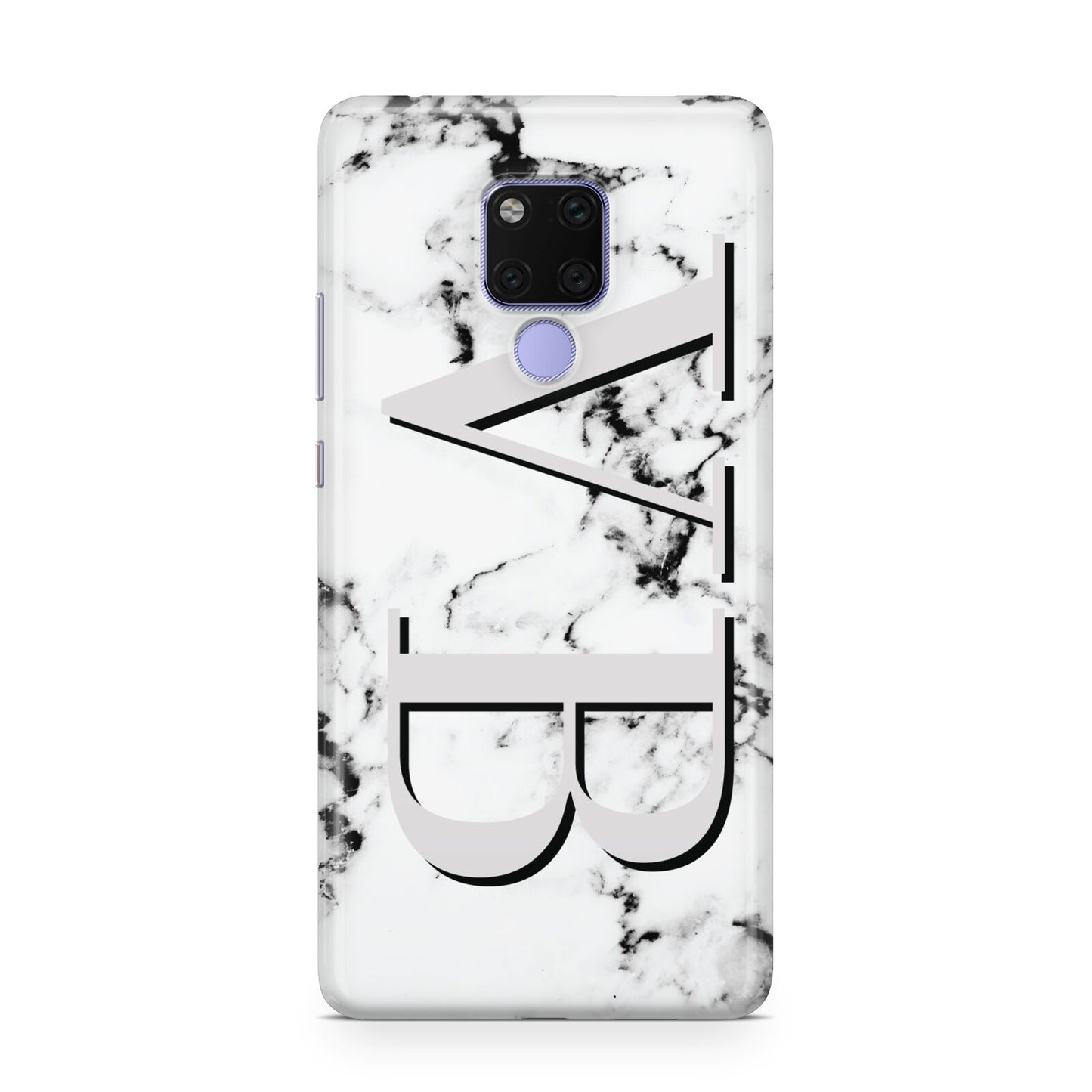 Personalised Landscape Initials With Marble Huawei Mate 20X Phone Case