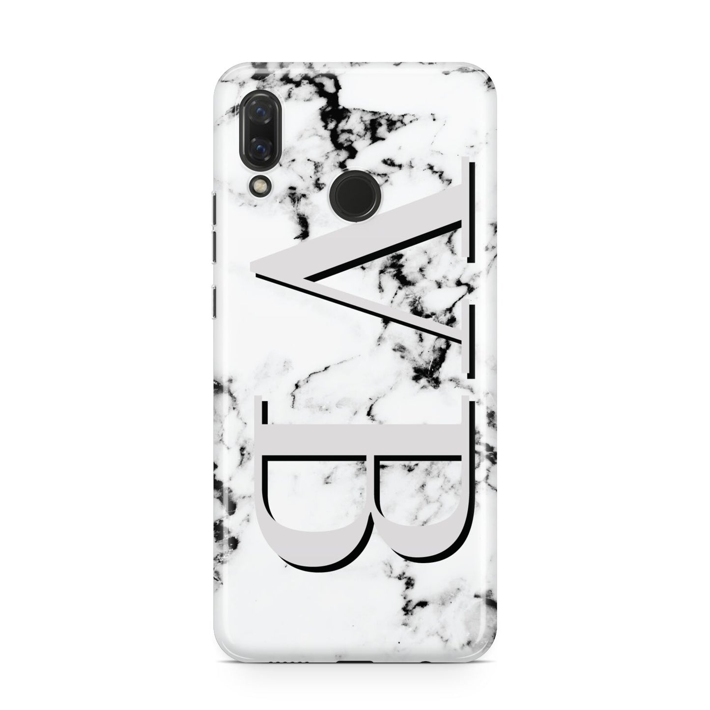 Personalised Landscape Initials With Marble Huawei Nova 3 Phone Case