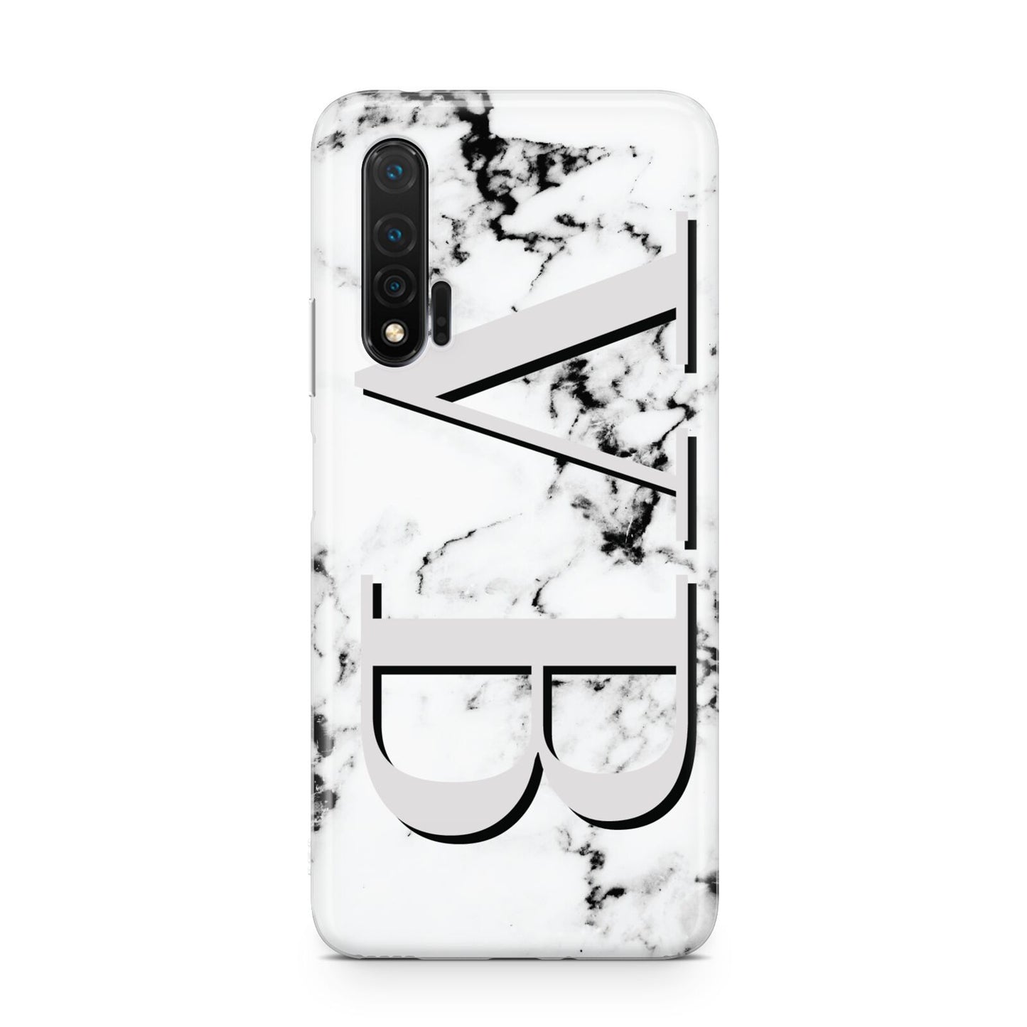 Personalised Landscape Initials With Marble Huawei Nova 6 Phone Case