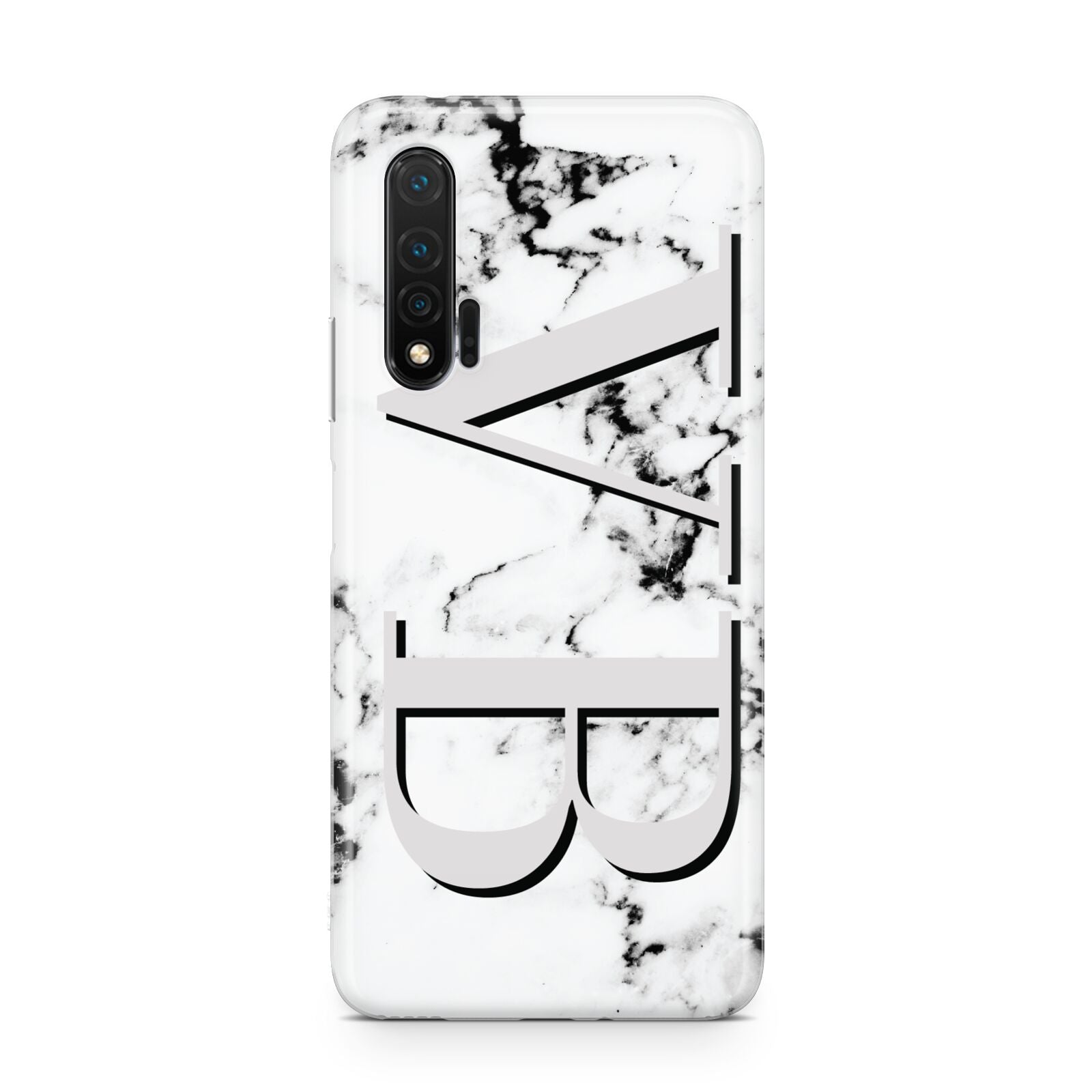 Personalised Landscape Initials With Marble Huawei Nova 6 Phone Case
