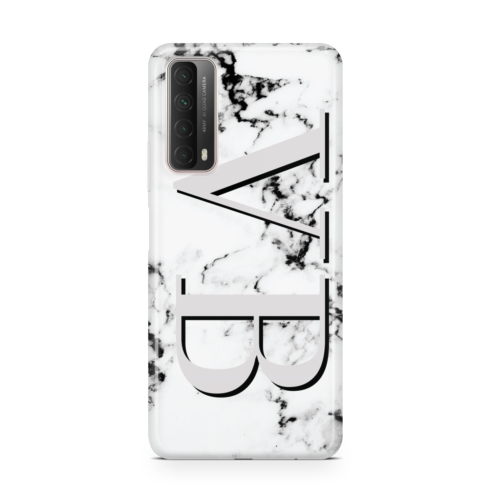 Personalised Landscape Initials With Marble Huawei P Smart 2021