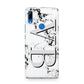 Personalised Landscape Initials With Marble Huawei P Smart Z